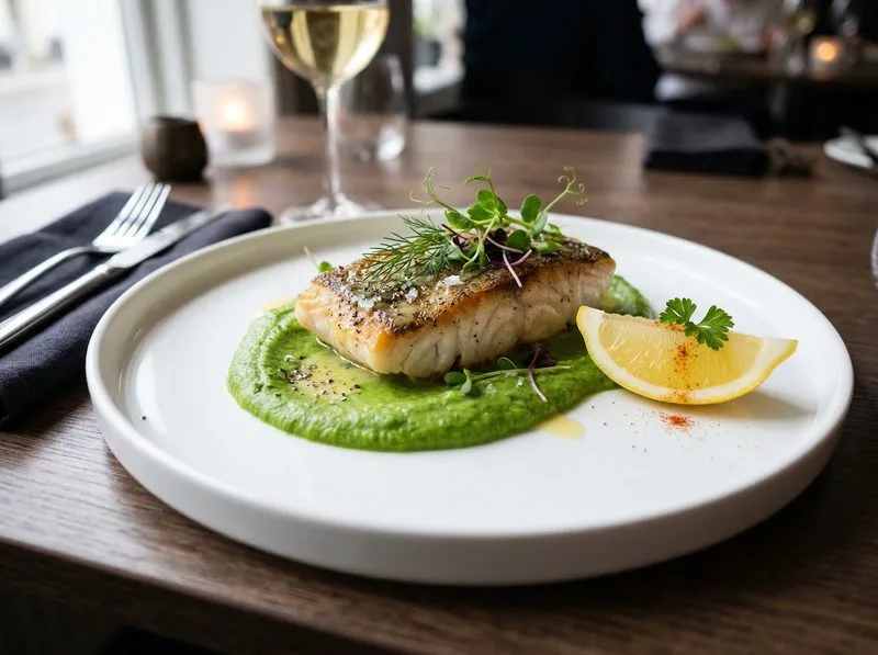 Cod with Broccoli Mash