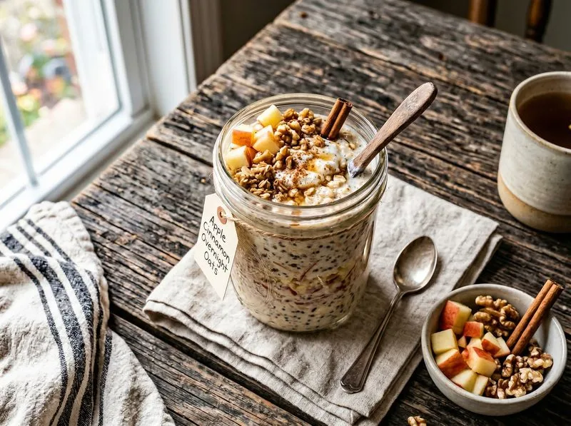 Apple Cinnamon Overnight Oats