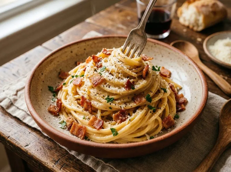 Light Carbonara Spaghetti