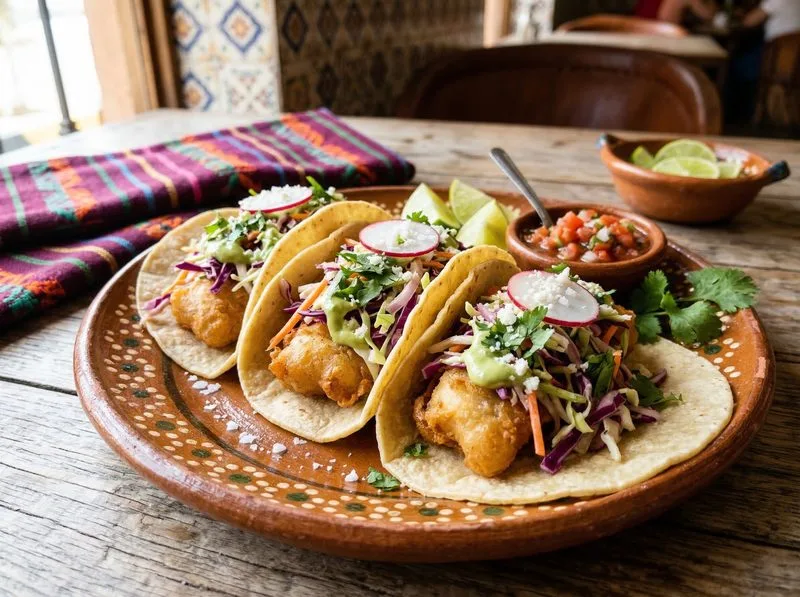 Fish Tacos with Coleslaw