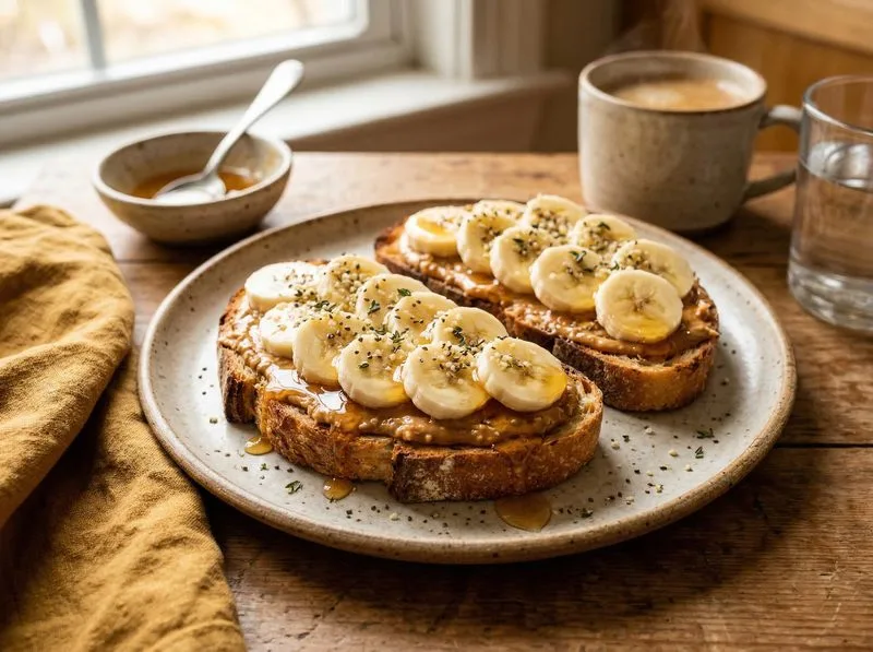 Peanut Butter Banana Toast
