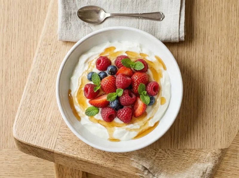 Skyr with Red Berries